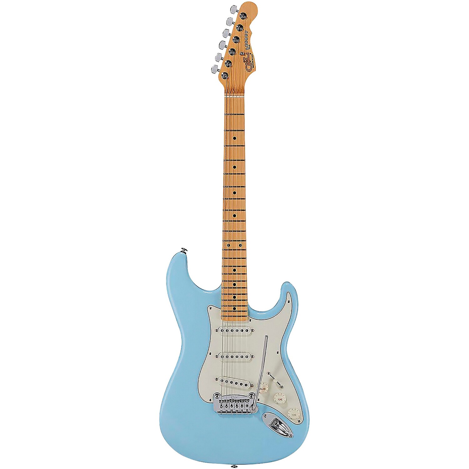 Электрогитара G&L Fullerton Deluxe Legacy с кленовой накладкой Sonic Blue
Электрогитара G&L Fullerton Deluxe Legacy с кленовой накладкой Sonic Blue
