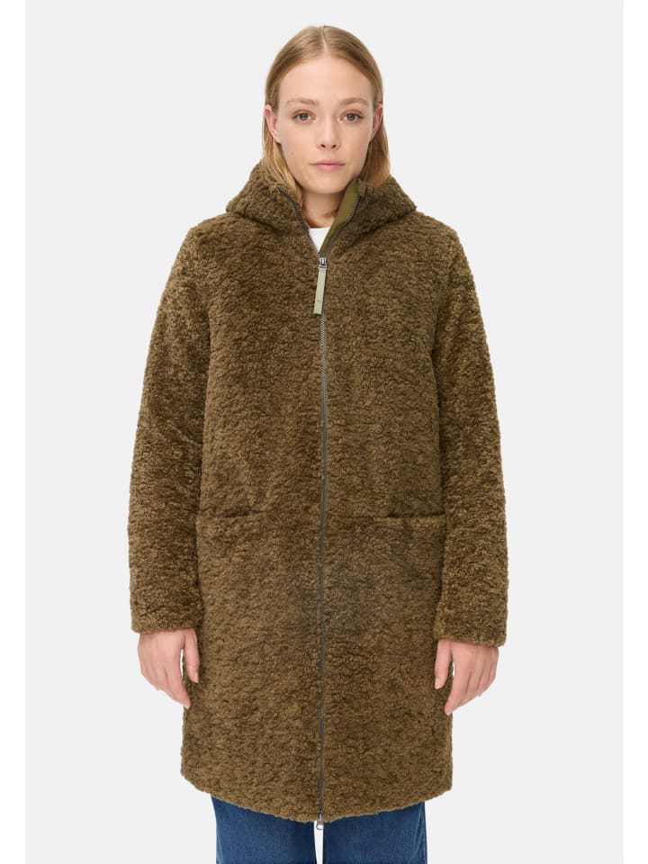 Пальто-тедди с капюшоном цвета темного хаки Camel Active
Пальто-тедди с капюшоном цвета темного хаки Camel Active