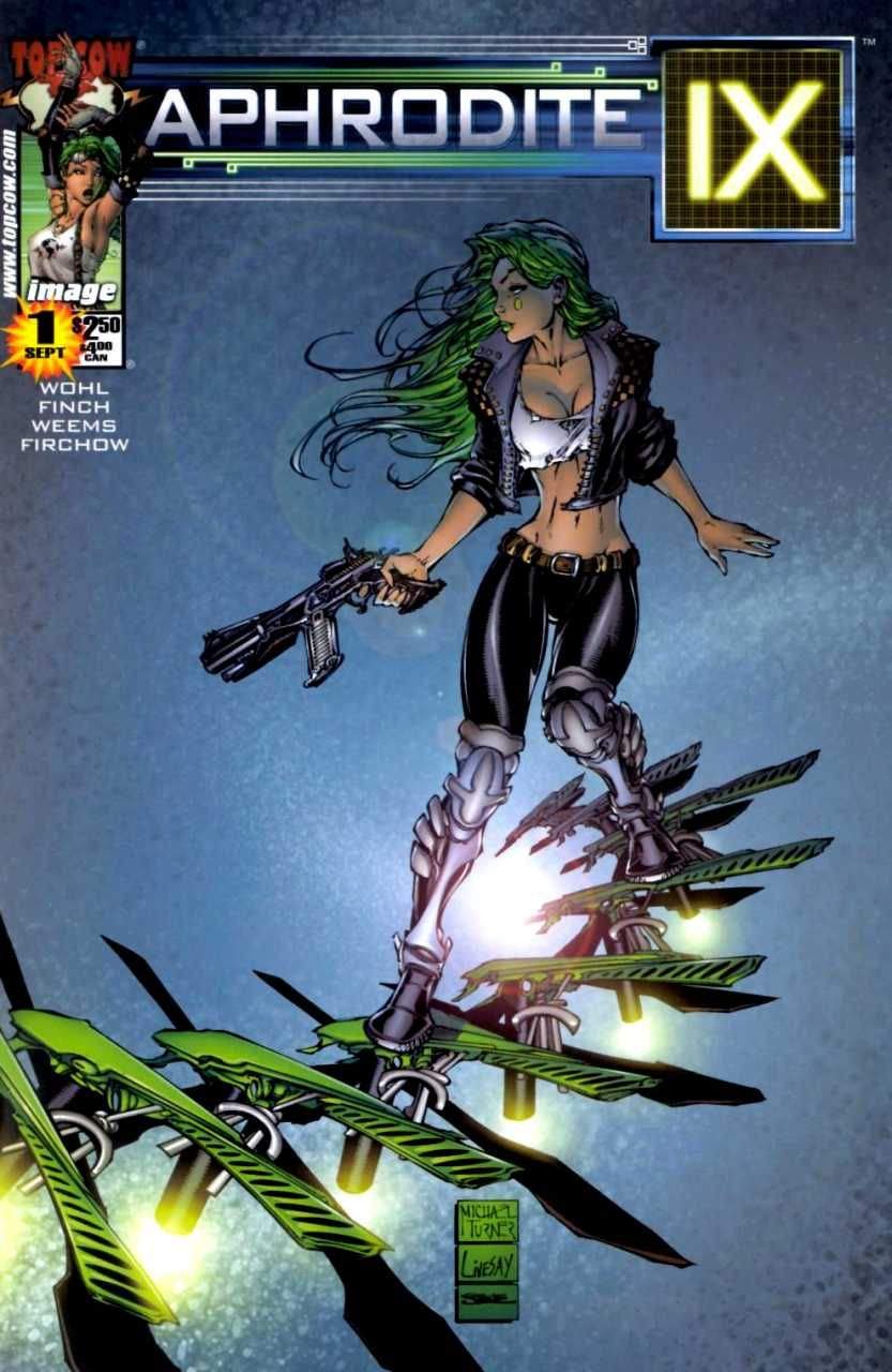 Aphrodite IX No. 1 Michael Turner variant cover (Top Cow)
Aphrodite IX No. 1 Michael Turner variant cover (Top Cow)
