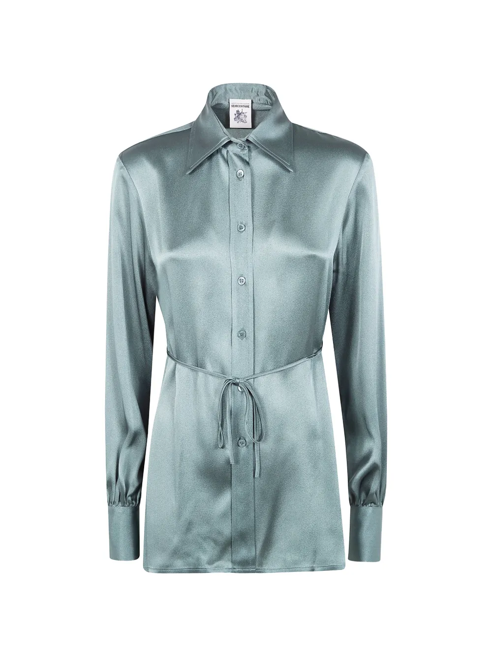 Рубашка с длинными рукавами и поясом Semicouture, синий
Рубашка с длинными рукавами и поясом Semicouture, синий