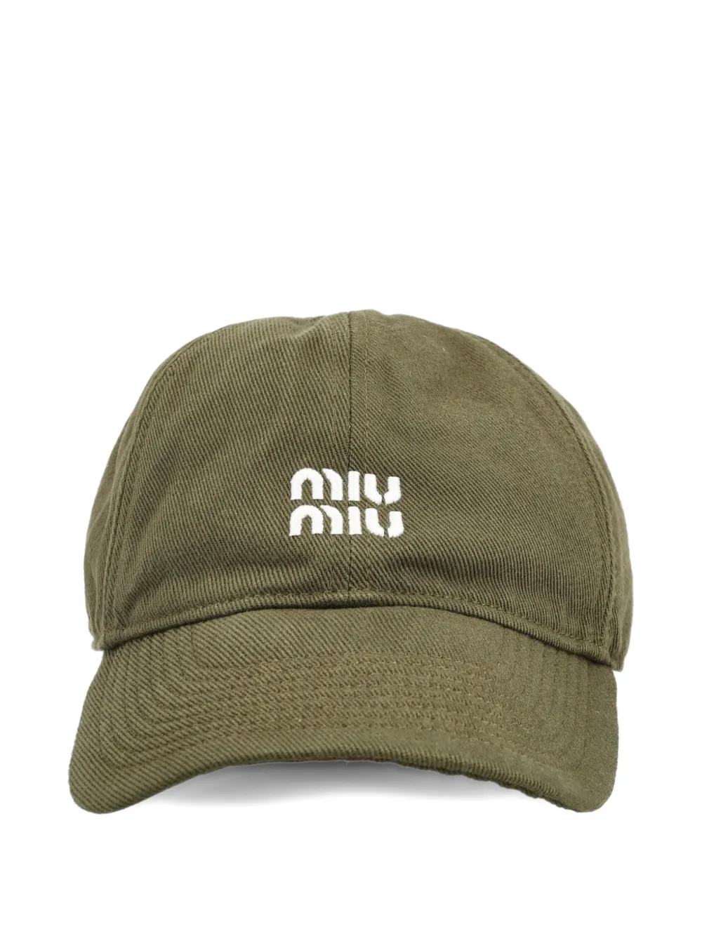 Бейсболка с вышитым логотипом Miu Miu, зеленый
Бейсболка с вышитым логотипом Miu Miu, зеленый