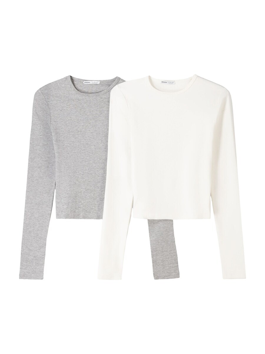 Лонгслив Bershka Shirt, цвет light grey/white
Лонгслив Bershka Shirt, цвет light grey/white