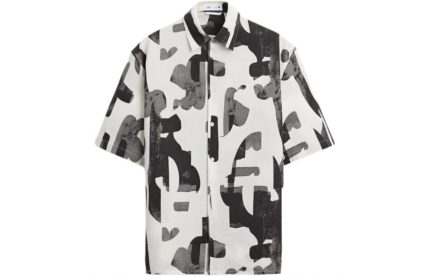 Рубашка мужская черная/белая Zara, черный/белый 
Рубашка мужская черная/белая Zara, черный/белый