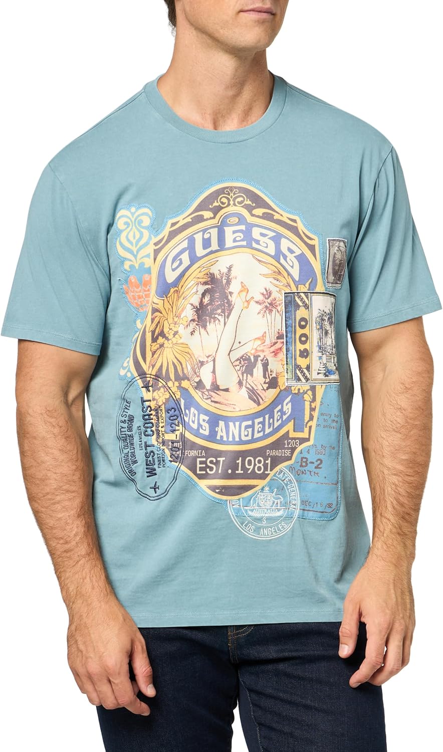 Мужская футболка GUESS с коротким рукавом и принтом «Мир», Honest Blue Multi, Синий, Мужская футболка GUESS с коротким рукавом и принтом «Мир», Honest Blue Multi
Мужская футболка GUESS с коротким рукавом и принтом «Мир», Honest Blue Multi, Синий, Мужская футболка GUESS с коротким рукавом и принтом «Мир», Honest Blue Multi