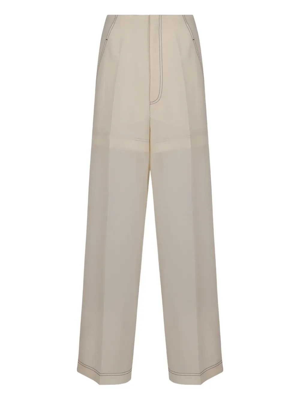 Многослойные брюки с декоративной строчкой Philosophy Di Lorenzo Serafini, нейтральный 
Многослойные брюки с декоративной строчкой Philosophy Di Lorenzo Serafini, нейтральный