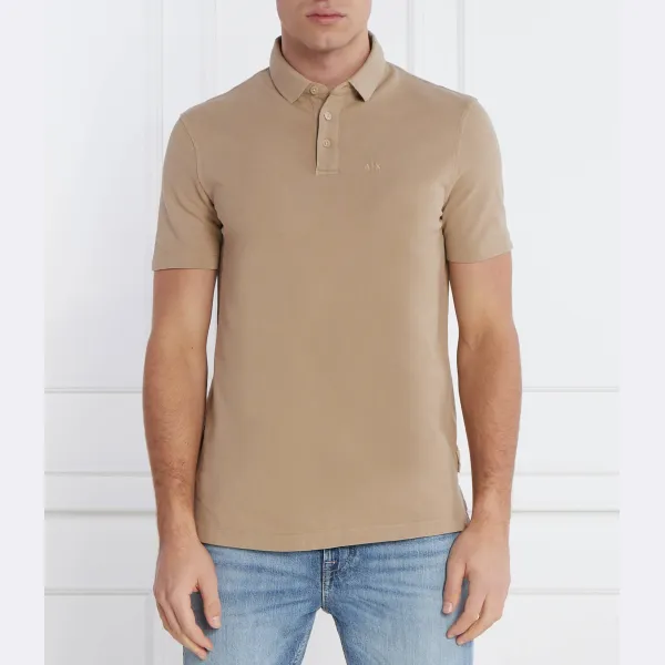 Рубашка поло стандартного кроя Armani Exchange, бежевый
Рубашка поло стандартного кроя Armani Exchange, бежевый