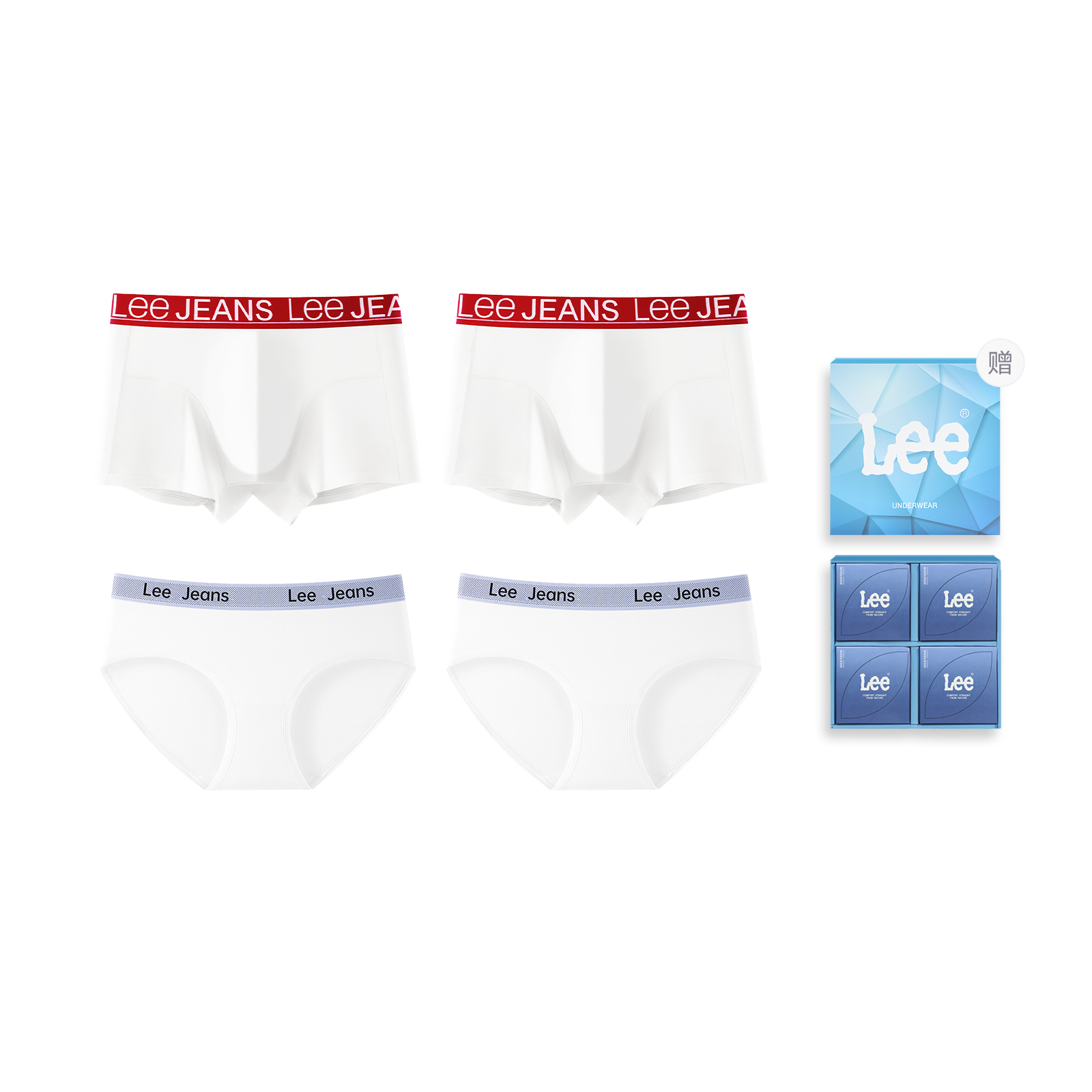 Lee Подарочный набор белья Unisex 4 Pack в честь 101-летия
Lee Подарочный набор белья Unisex 4 Pack в честь 101-летия