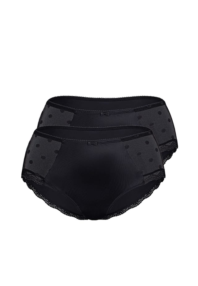 Трусики-Сетки в горошек 2 шт. в упаковке Sassa, черный
Трусики-Сетки в горошек 2 шт. в упаковке Sassa, черный