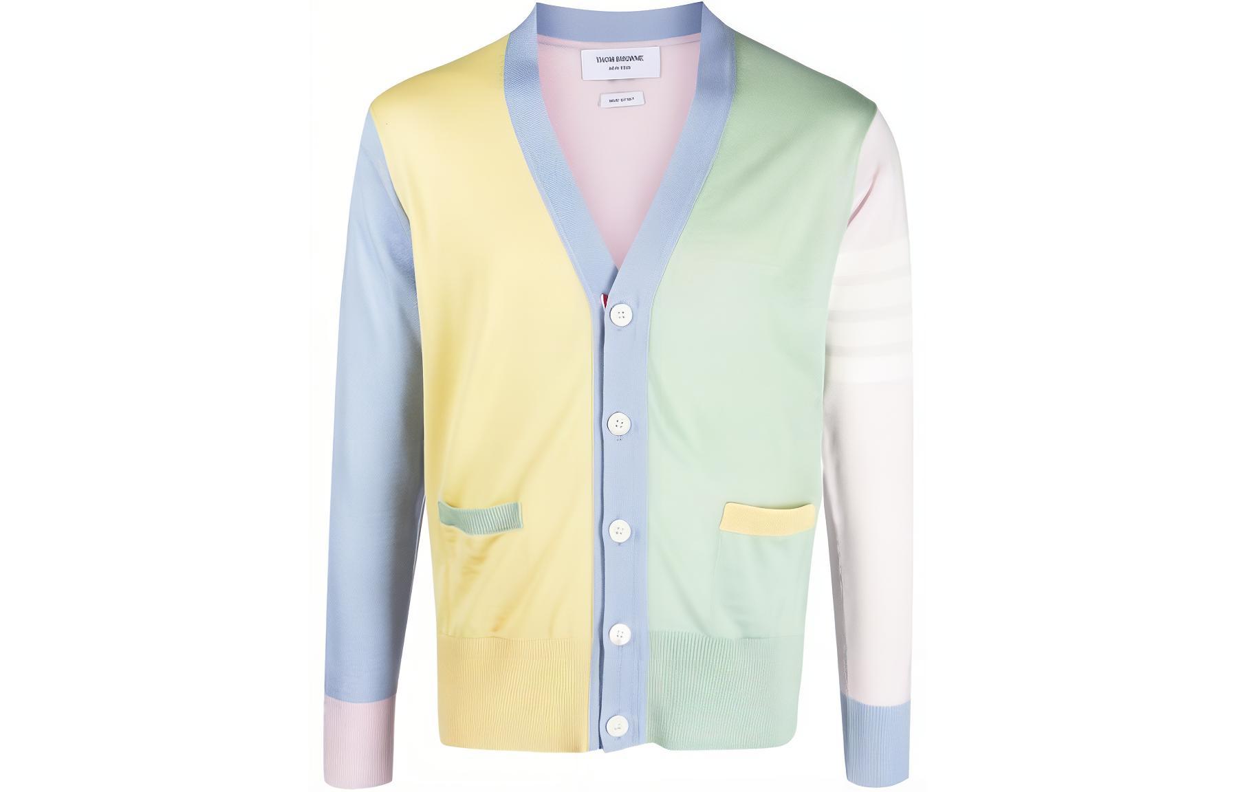 Кардиган с цветными блоками и клетчатым принтом THOM BROWNE, мультиколор
Кардиган с цветными блоками и клетчатым принтом THOM BROWNE, мультиколор