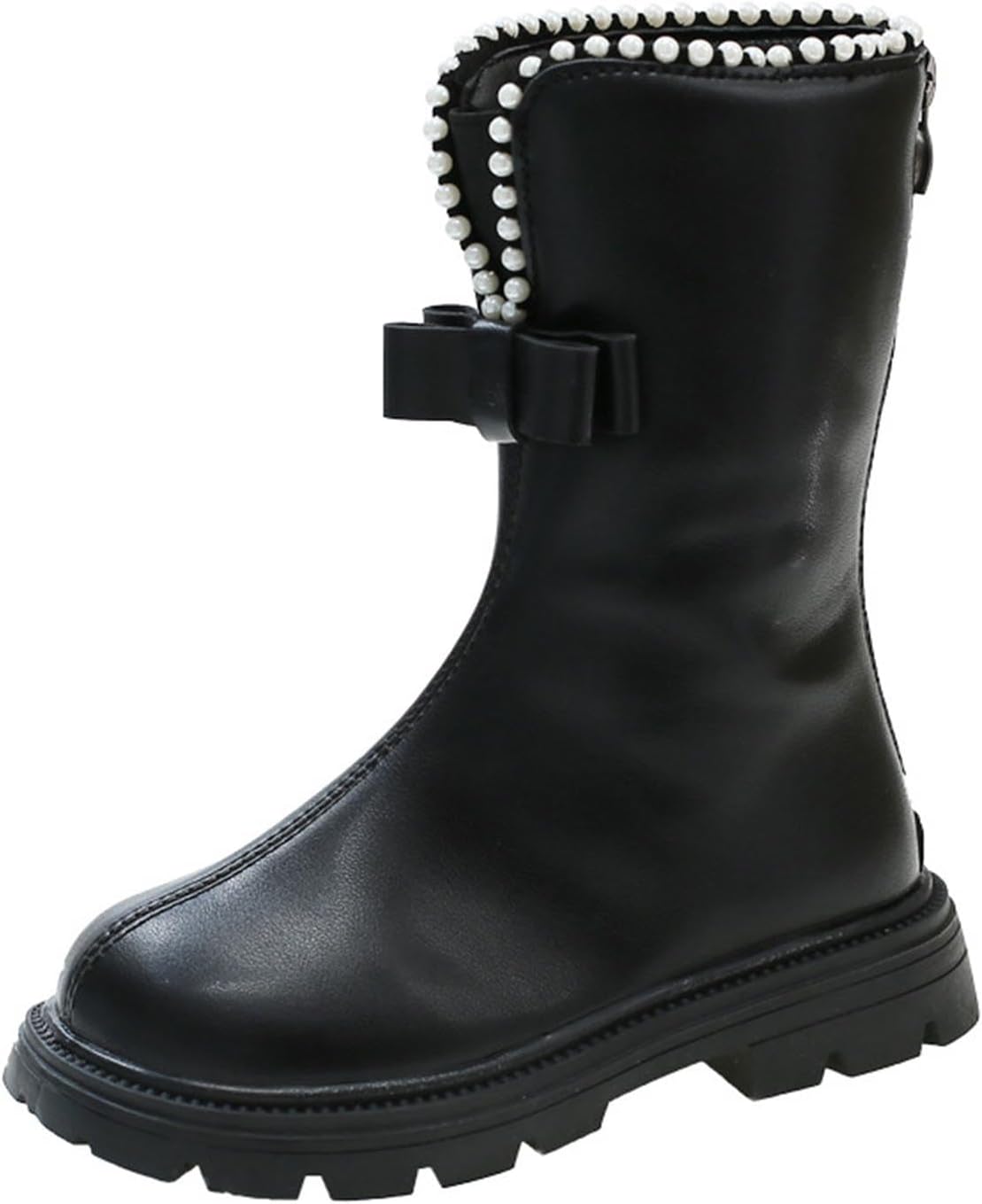 Детские зимние сапоги до середины икры для девочек с меховой подкладкой, застежкой-молнией сзади, стильные ботинки для верховой езды с бантом и жемчужной отделкой, модные армейские ботинки, размер 3-11 лет Generic, Black
Детские зимние сапоги до середины икры для девочек с меховой подкладкой, застежкой-молнией сзади, стильные ботинки для верховой езды с бантом и жемчужной отделкой, модные армейские ботинки, размер 3-11 лет Generic, Black