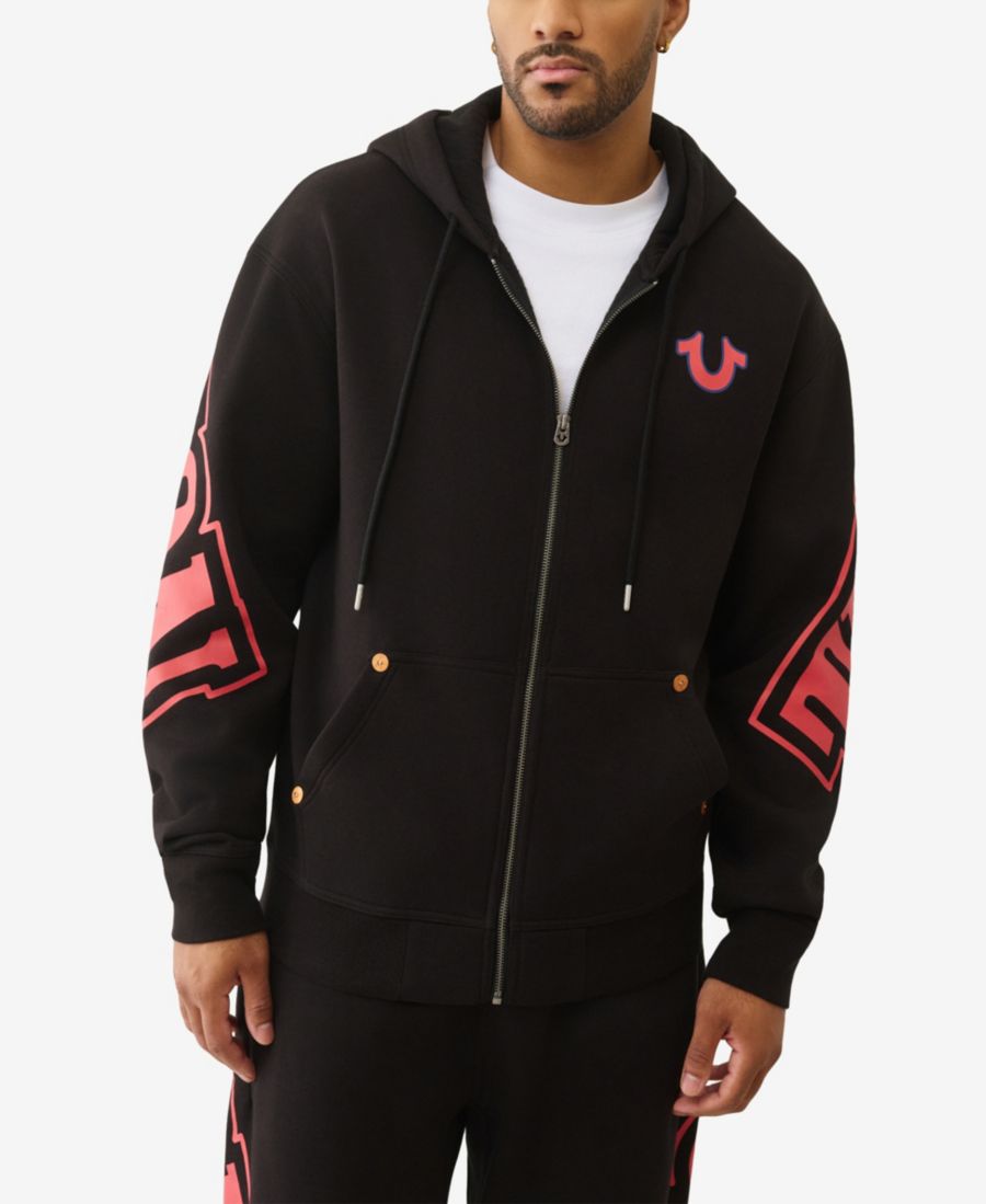 Мужская толстовка на молнии с логотипом Overt Arch True Religion, Jet Black
Мужская толстовка на молнии с логотипом Overt Arch True Religion, Jet Black