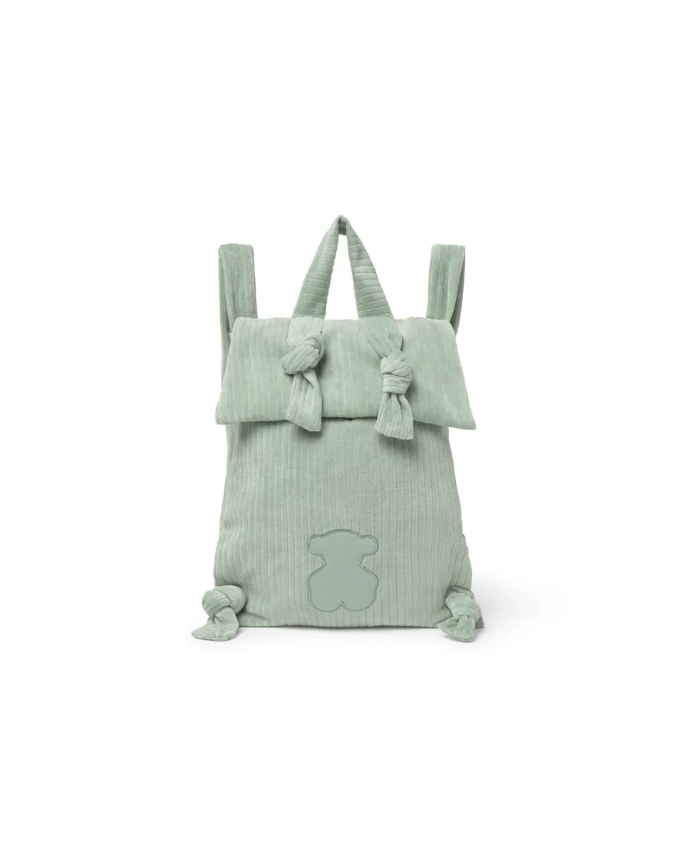 Вельветовый рюкзак для дошкольника с вышитым медвежонком Tous, светло-зеленый
Вельветовый рюкзак для дошкольника с вышитым медвежонком Tous, светло-зеленый