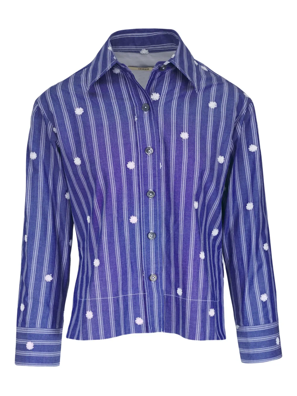 Рубашка с цветочной вышивкой Odeeh, синий
Рубашка с цветочной вышивкой Odeeh, синий