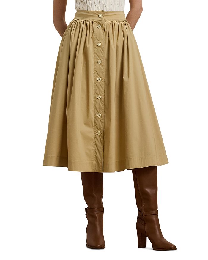 Юбка из хлопковой смеси с застежкой на пуговицы Ralph Lauren, коричневый/бежевый
Юбка из хлопковой смеси с застежкой на пуговицы Ralph Lauren, коричневый/бежевый