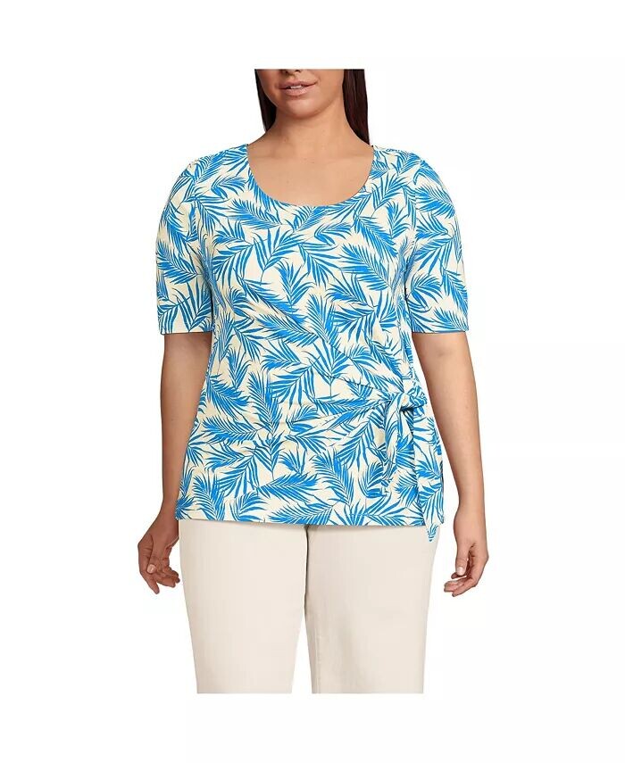 Легкий топ из джерси больших размеров с завязкой спереди Lands' End, мультиколор
Легкий топ из джерси больших размеров с завязкой спереди Lands' End, мультиколор