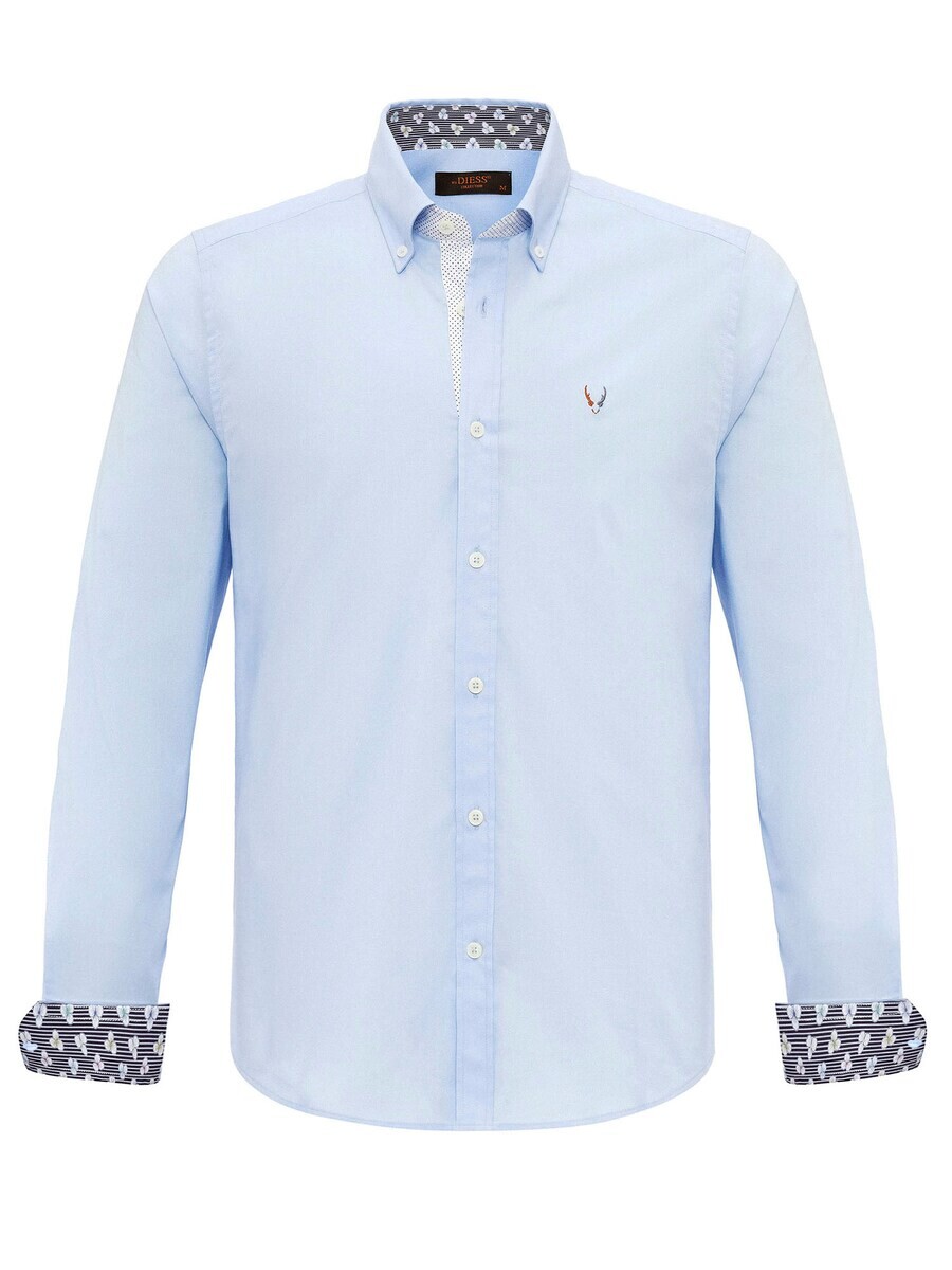 Повседневная рубашка By Diess Collection Regular fit Button Up Shirt, светло-синий
Повседневная рубашка By Diess Collection Regular fit Button Up Shirt, светло-синий