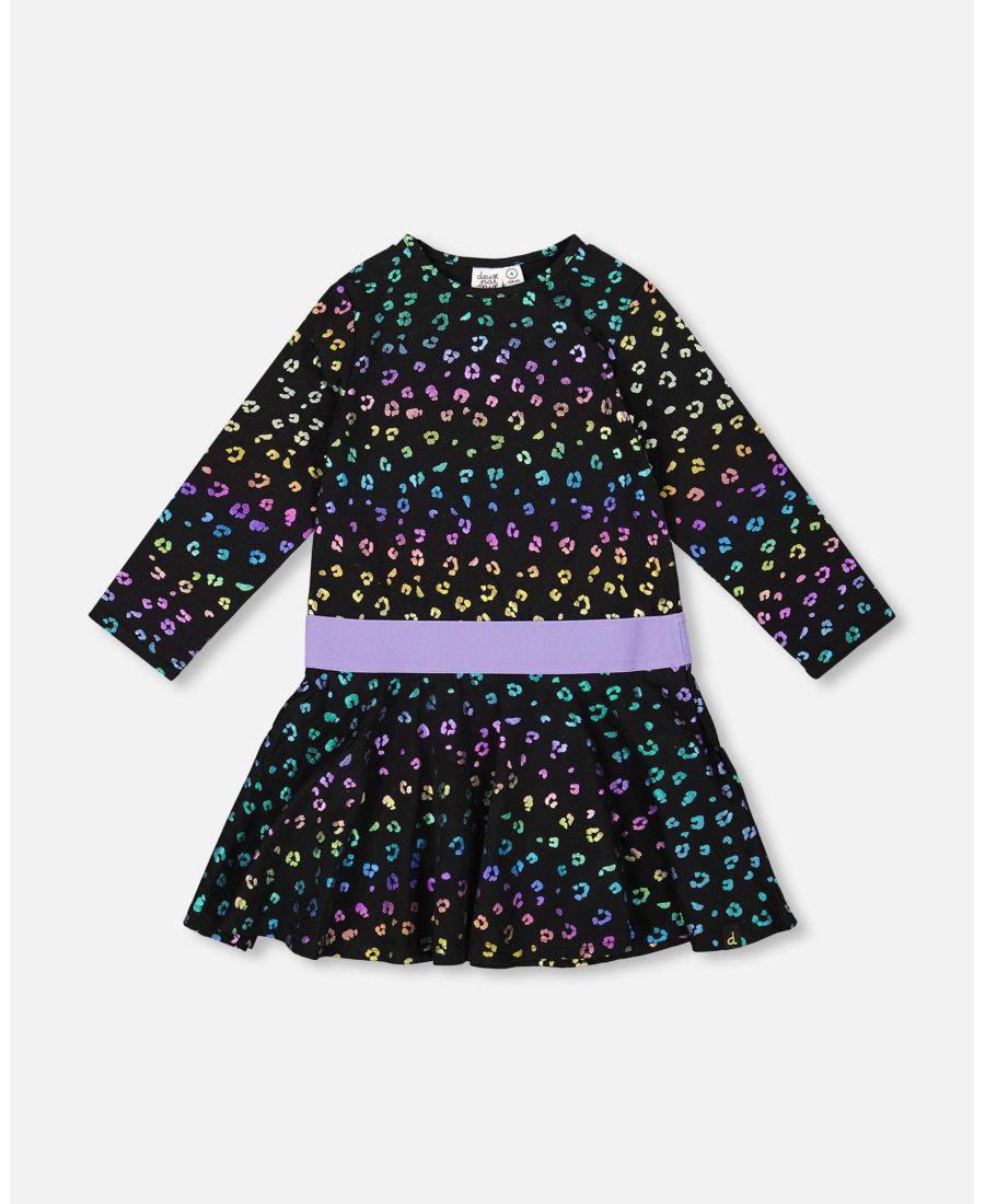 Детское трикотажное платье для девочек, разноцветный, с леопардовым принтом - для малышек/детей Deux par Deux, Multicolor leopard print
Детское трикотажное платье для девочек, разноцветный, с леопардовым принтом - для малышек/детей Deux par Deux, Multicolor leopard print