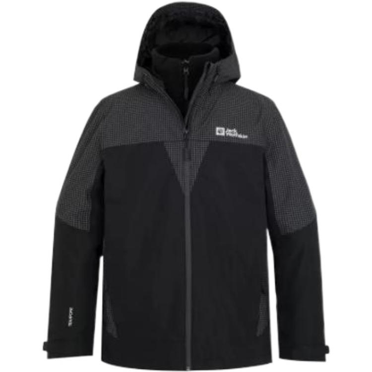JACK WOLFSKIN Куртка мужская, Black/Ebony 6043 
JACK WOLFSKIN Куртка мужская, Black/Ebony 6043