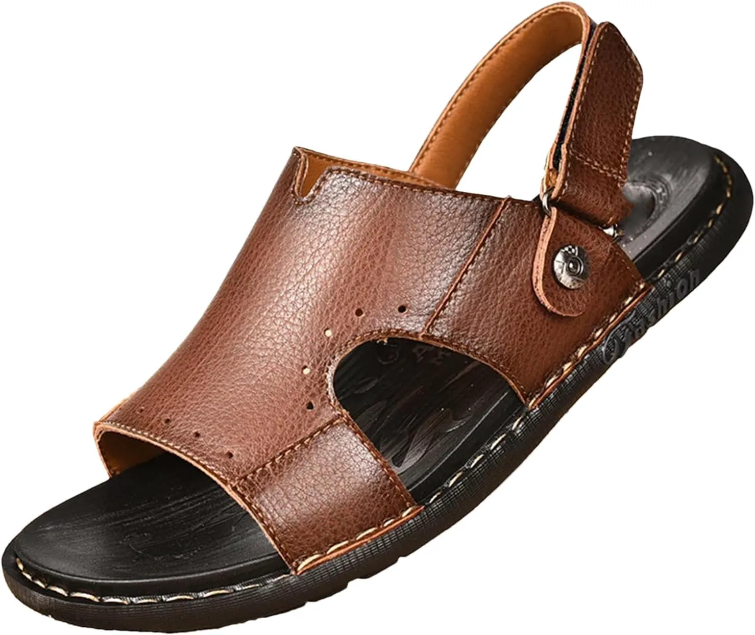 Мужские классические сандалии ручной работы, дышащие летние сандалии из микрофибровой кожи Generic, темно-коричневый
Мужские классические сандалии ручной работы, дышащие летние сандалии из микрофибровой кожи Generic, темно-коричневый