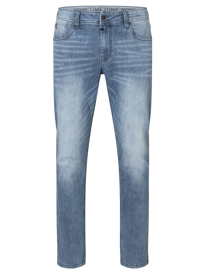 Джинсы Slim Fit с эффектом стирки и эластичности синего цвета Timezone
Джинсы Slim Fit с эффектом стирки и эластичности синего цвета Timezone