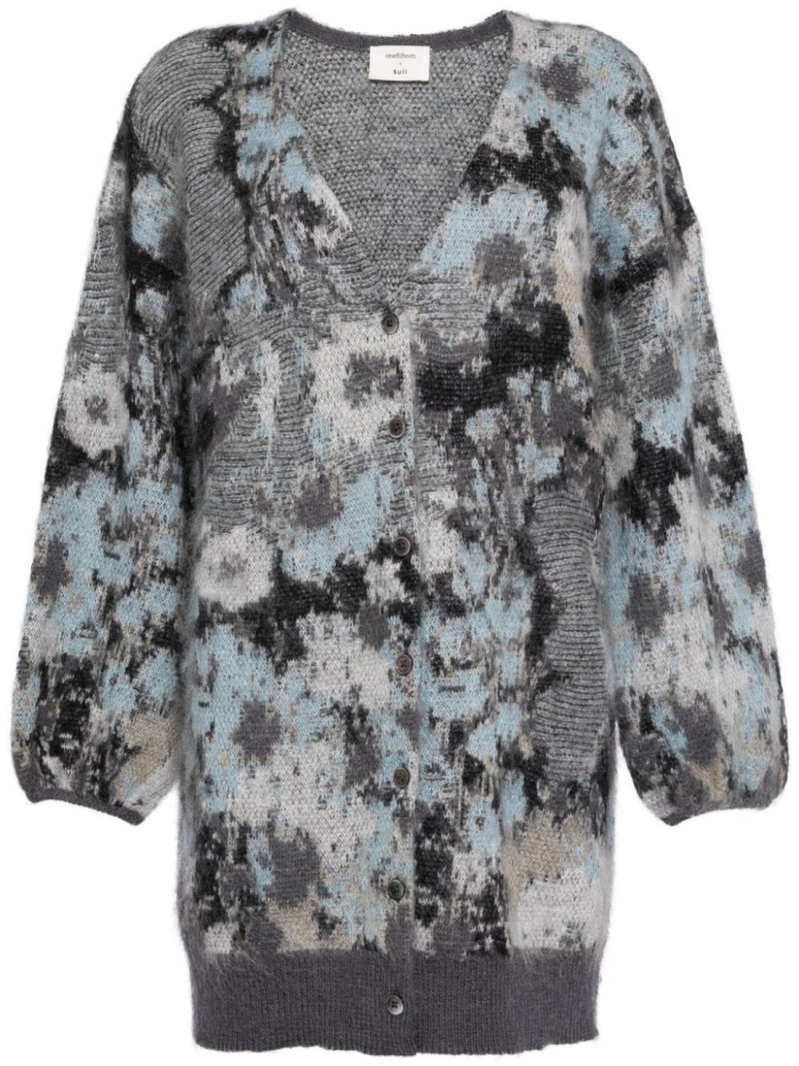 Onefifteen кардиган вязки интарсия, серый
Onefifteen кардиган вязки интарсия, серый