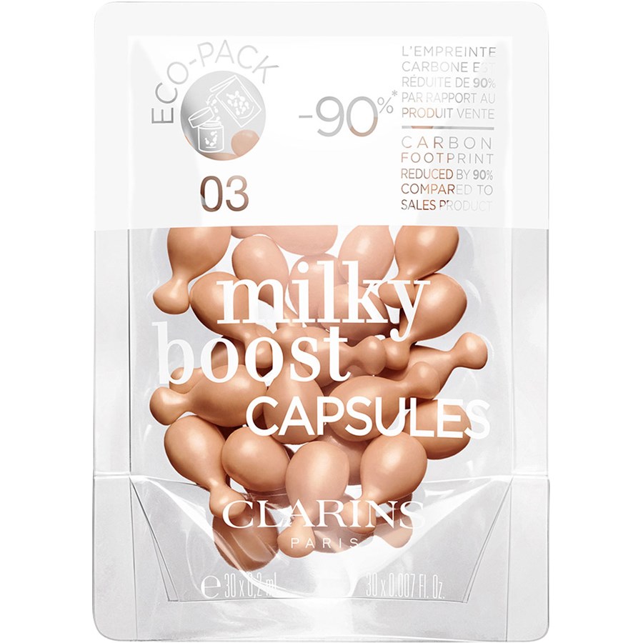 Тональная основа CLARINS Milky Boost Capsules Nachfüllung, Getöntes, Teint perfektionierendes Fluid Nr. 03 / 30 x 0,2 ml
Тональная основа CLARINS Milky Boost Capsules Nachfüllung, Getöntes, Teint perfektionierendes Fluid Nr. 03 / 30 x 0,2 ml