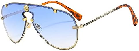 Винтажные цельнолитые солнцезащитные очки из сплава для женщин, солнцезащитные очки с коричневым градиентом для мужчин и для вождения, женские солнцезащитные очки MTZJH, Gold Blue
Винтажные цельнолитые солнцезащитные очки из сплава для женщин, солнцезащитные очки с коричневым градиентом для мужчин и для вождения, женские солнцезащитные очки MTZJH, Gold Blue