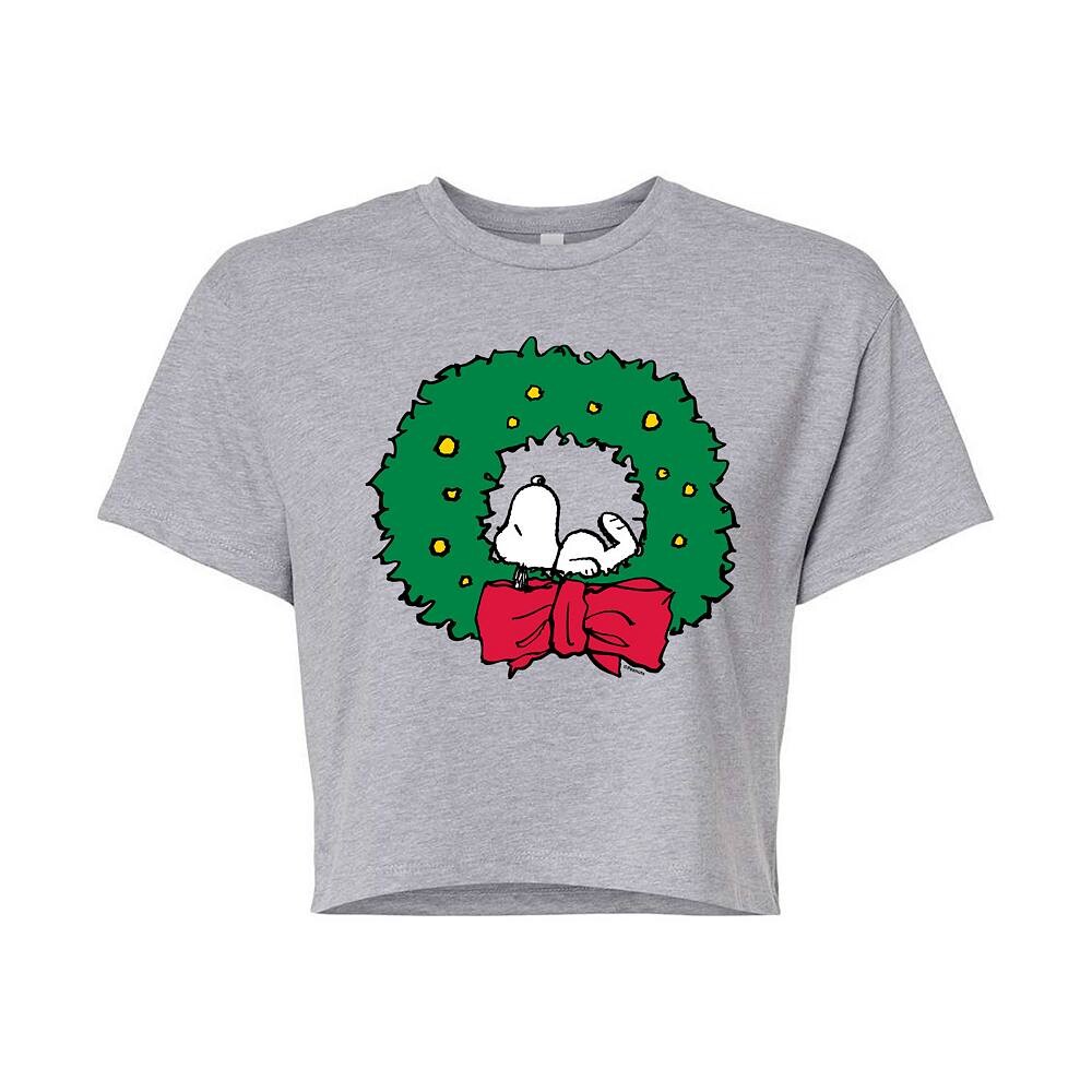 Укороченная футболка Juniors' Peanuts Snoopy с венком Licensed Character, цвет Heather Gray
Укороченная футболка Juniors' Peanuts Snoopy с венком Licensed Character, цвет Heather Gray