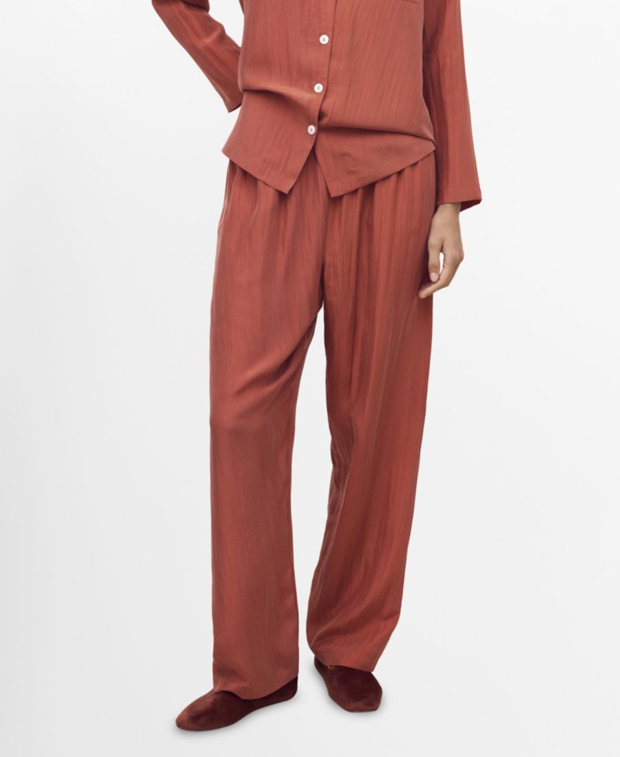 Женские длинные шелковые брюки MANGO, Burnt Orange
Женские длинные шелковые брюки MANGO, Burnt Orange