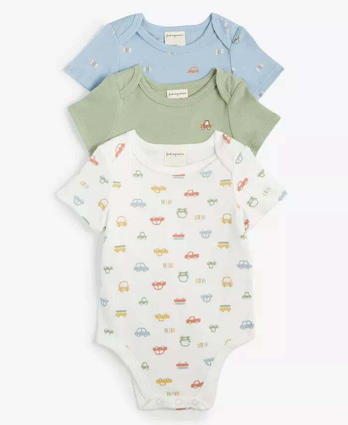 Хлопковые боди для путешествий для маленьких мальчиков, 3 шт First Impressions, белый
Хлопковые боди для путешествий для маленьких мальчиков, 3 шт First Impressions, белый