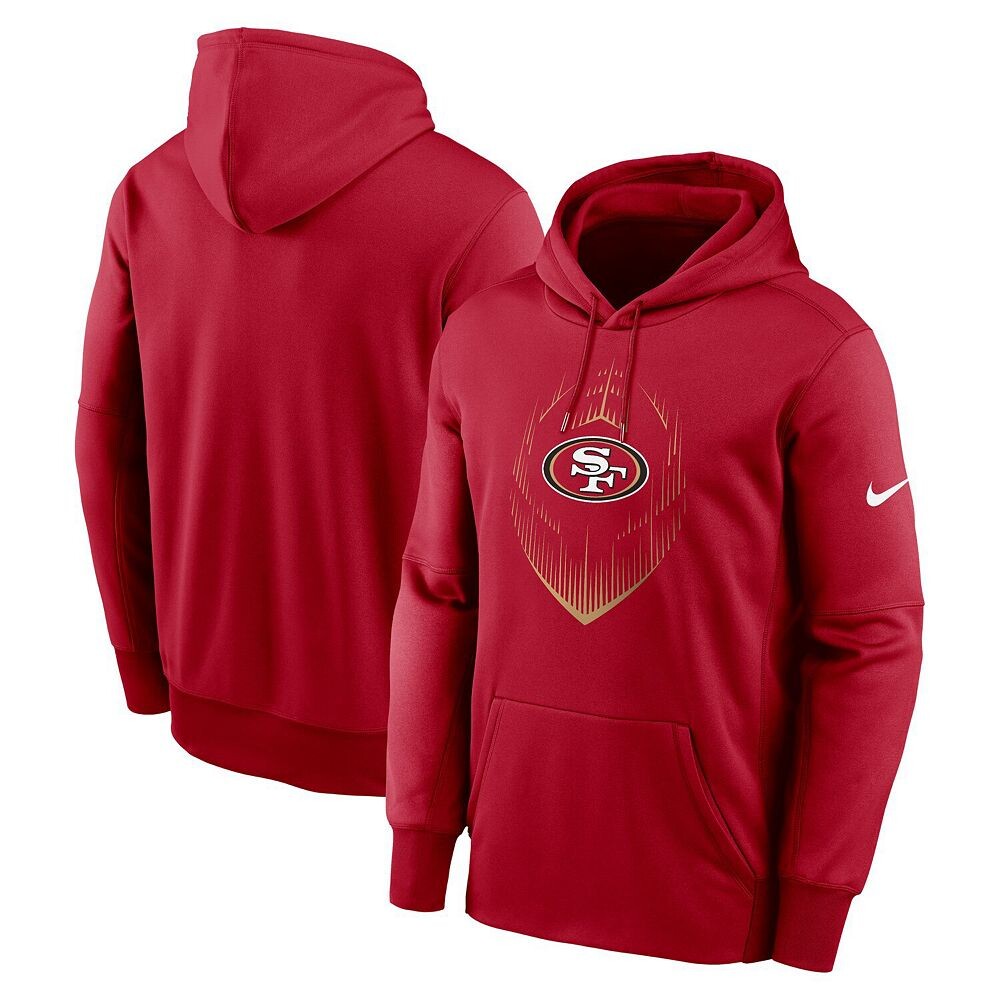 Мужской пуловер с капюшоном Nike Scarlet San Francisco 49ers Icon Performance, красный
Мужской пуловер с капюшоном Nike Scarlet San Francisco 49ers Icon Performance, красный