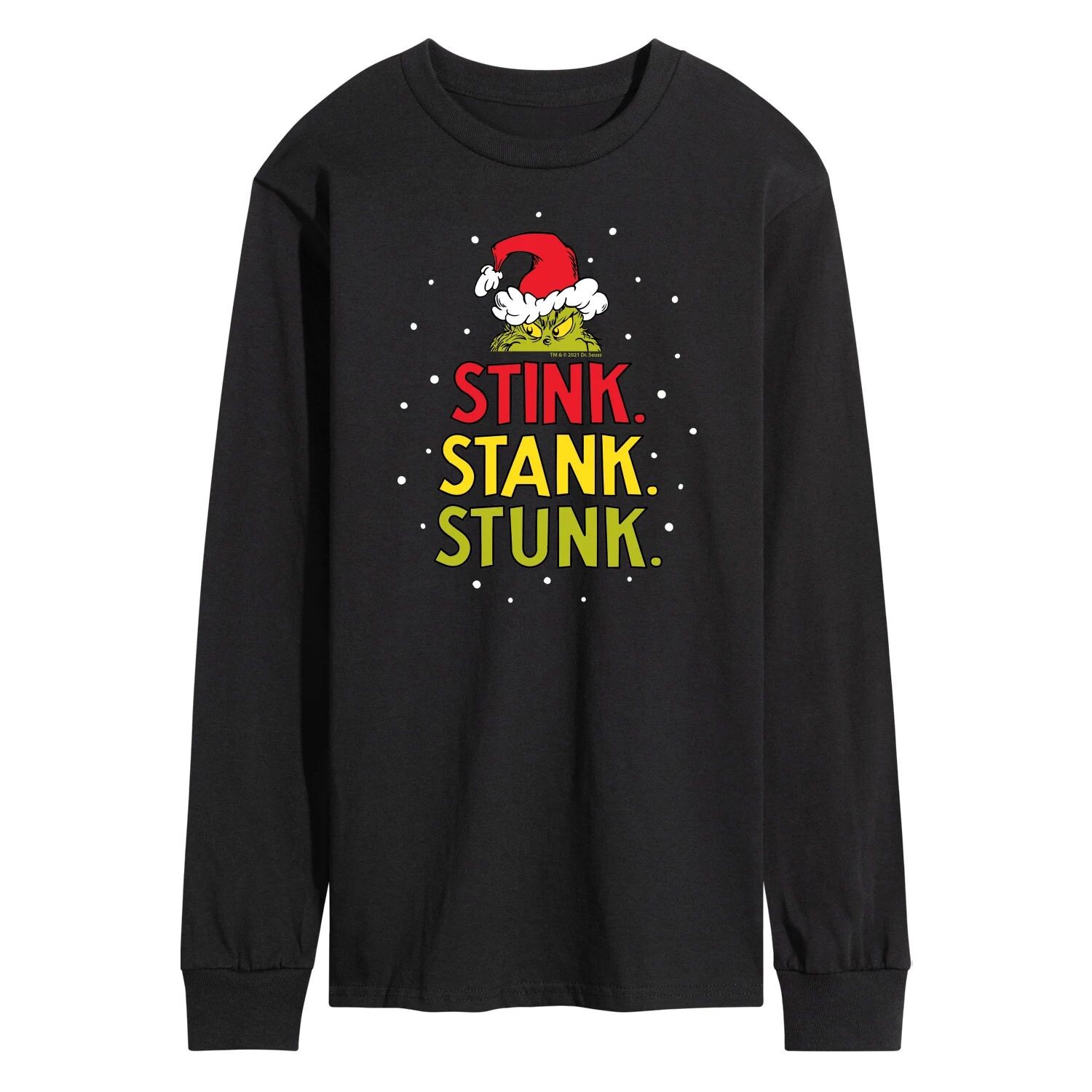 Мужская футболка с длинными рукавами Dr. Seuss Grinch Stink Stank Stunk Licensed Character, Черный, Мужская футболка с длинными рукавами Dr. Seuss Grinch Stink Stank Stunk Licensed Character
Мужская футболка с длинными рукавами Dr. Seuss Grinch Stink Stank Stunk Licensed Character, Черный, Мужская футболка с длинными рукавами Dr. Seuss Grinch Stink Stank Stunk Licensed Character