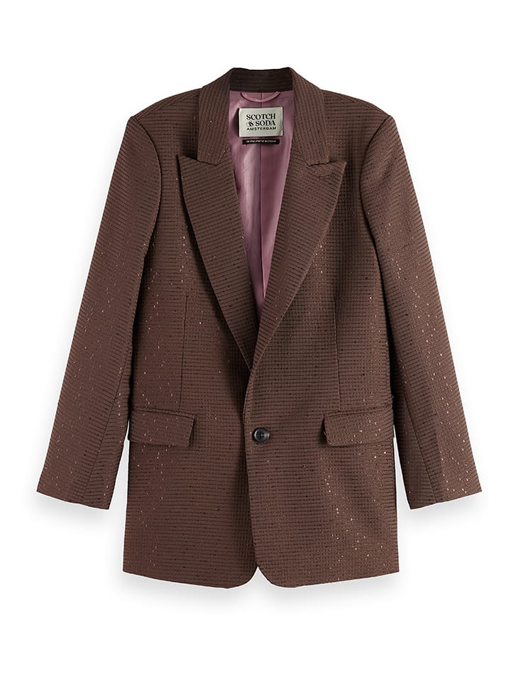 Блейзер Scotch & Soda, темно-коричневый
Блейзер Scotch & Soda, темно-коричневый