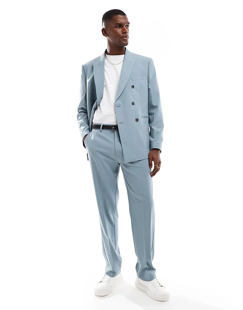 Прямые брюки ASOS DESIGN светло-голубого цвета
Прямые брюки ASOS DESIGN светло-голубого цвета