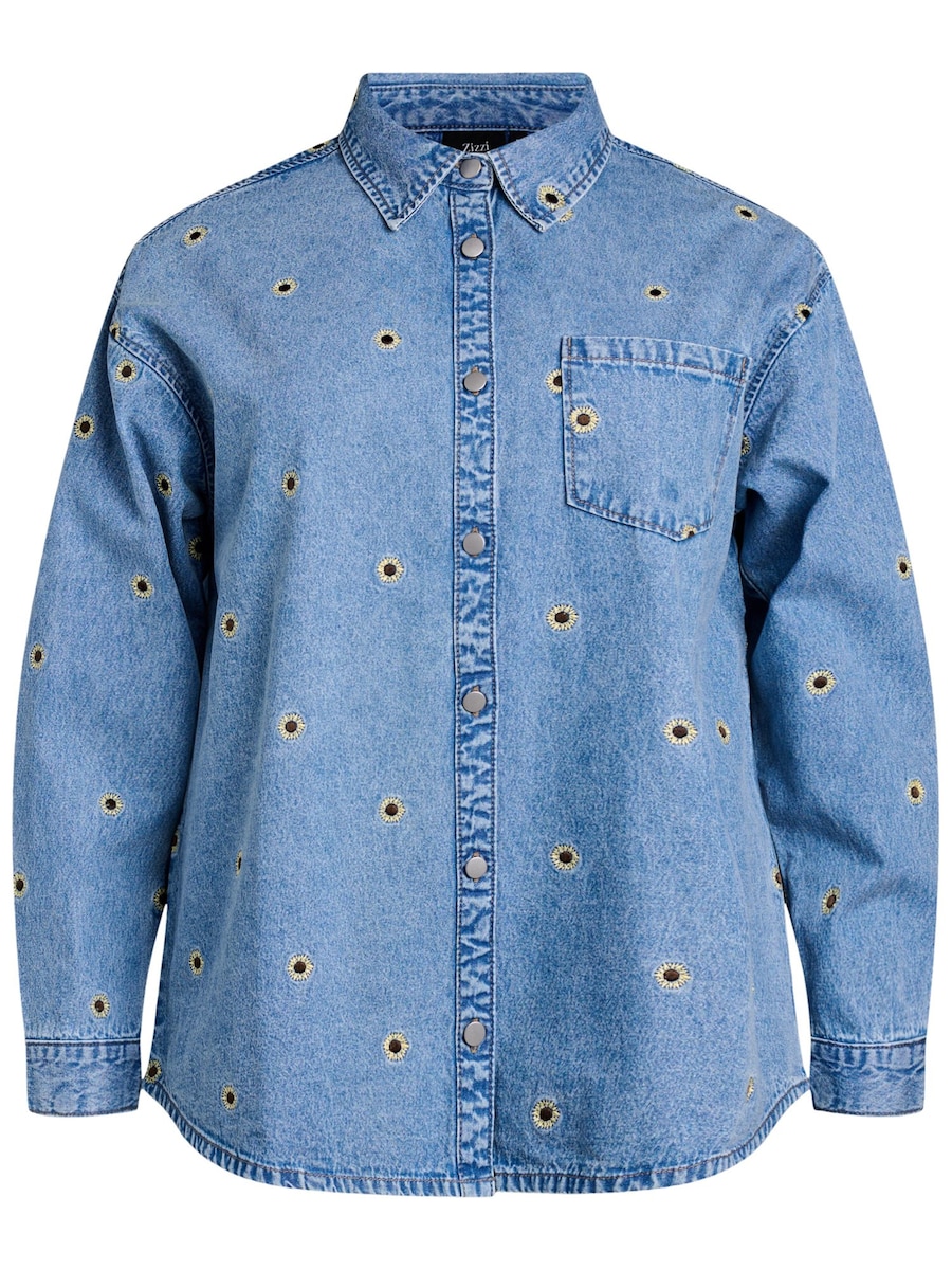 Блуза Zizzi Jeva, Blue Denim
Блуза Zizzi Jeva, Blue Denim