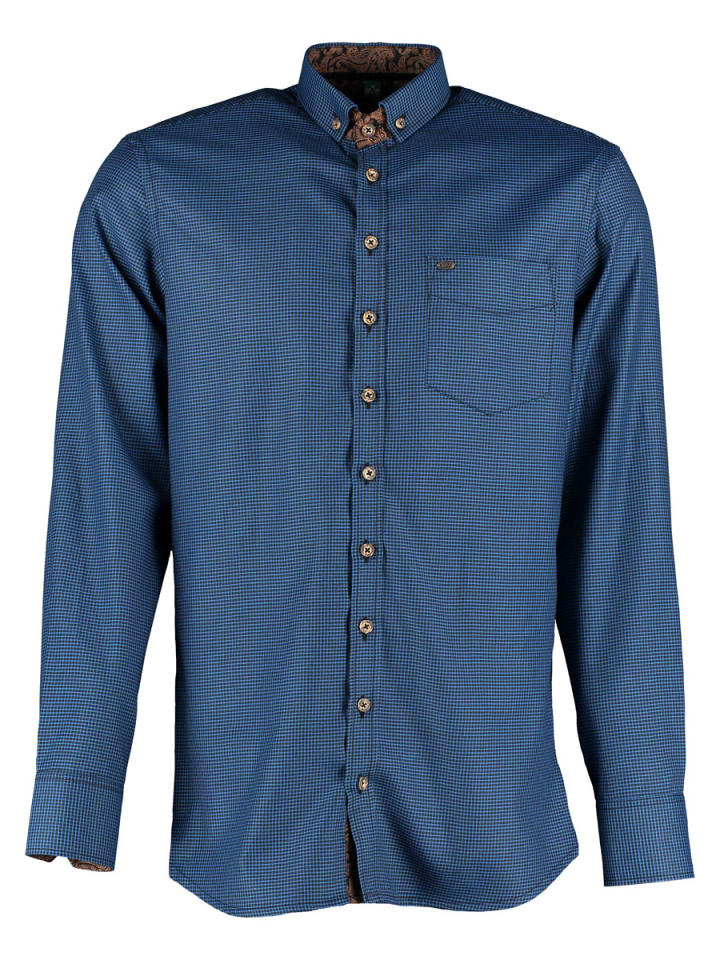 Традиционная рубашка Nirwo средне-синего цвета OS-Trachten
Традиционная рубашка Nirwo средне-синего цвета OS-Trachten