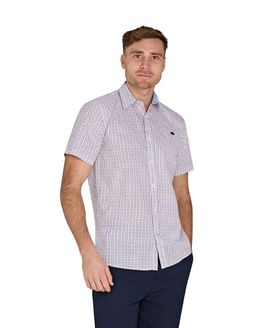 Рубашка из хлопкового поплина с коротким рукавом и цветочным принтом Raging Bull, White
Рубашка из хлопкового поплина с коротким рукавом и цветочным принтом Raging Bull, White