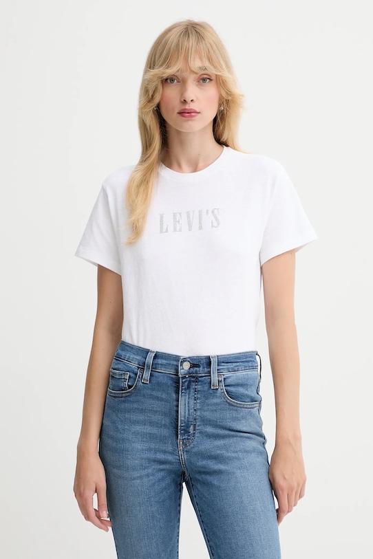 Хлопковая футболка Levi'S, белый
Хлопковая футболка Levi'S, белый