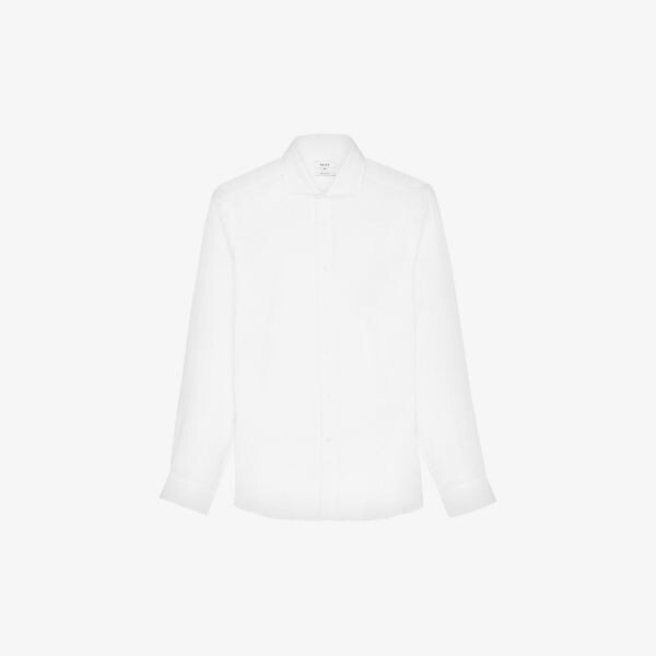 Льняная рубашка Ruban классического кроя Reiss, белый
Льняная рубашка Ruban классического кроя Reiss, белый