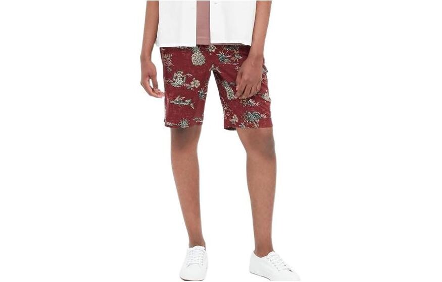 Повседневные шорты унисекс бордовый Uniqlo, темно-красный 
Повседневные шорты унисекс бордовый Uniqlo, темно-красный