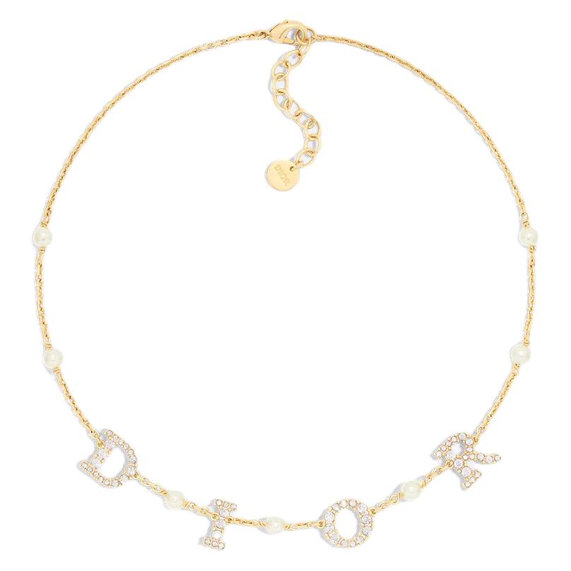 DIOR Кристальное ожерелье женское золотое
DIOR Кристальное ожерелье женское золотое