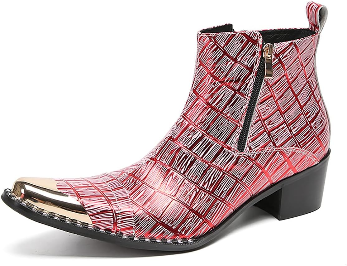 Мужские ботинки Chelsea Santimon, вечернее платье, повседневные кожаные, с металлическим носком, ковбойские, модные, с двухсторонней молнией, в клетку, ручная работа, вестерн, красный
Мужские ботинки Chelsea Santimon, вечернее платье, повседневные кожаные, с металлическим носком, ковбойские, модные, с двухсторонней молнией, в клетку, ручная работа, вестерн, красный