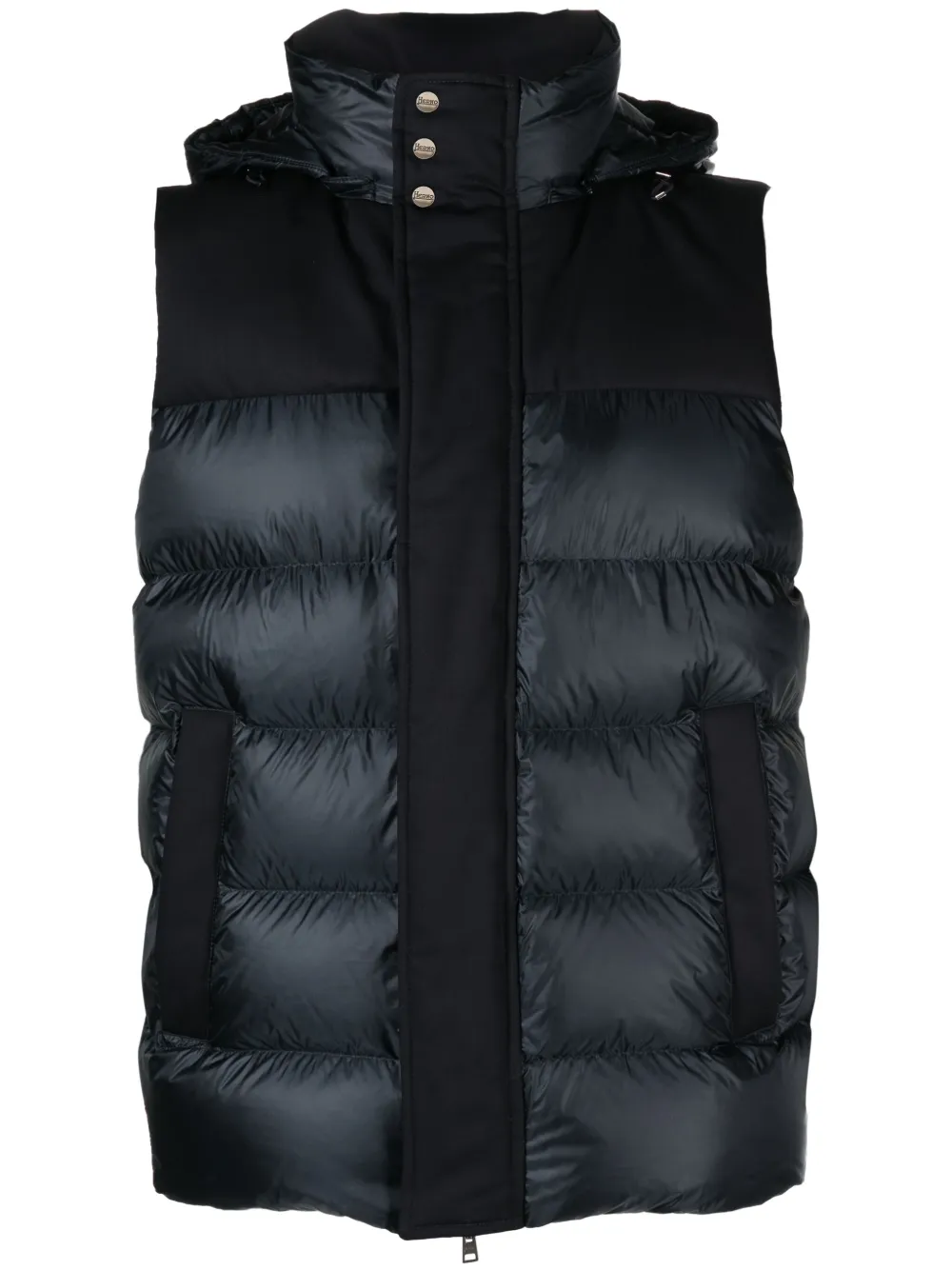 Стеганый жилет с капюшоном Herno, синий
Стеганый жилет с капюшоном Herno, синий