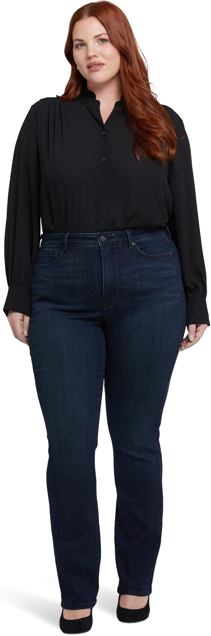 Джинсы NYDJ Plus Size High Rise Billie Slim Bootcut in Obsidian Blue, цвет Obsidian Blue 
Джинсы NYDJ Plus Size High Rise Billie Slim Bootcut in Obsidian Blue, цвет Obsidian Blue