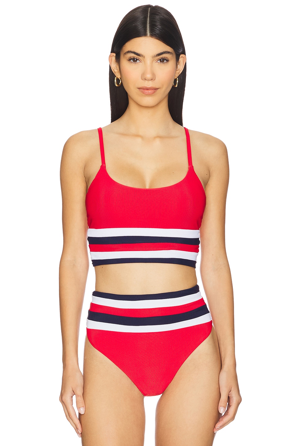Бикини-топ Mae Beach Riot, american colorblock 
Бикини-топ Mae Beach Riot, american colorblock