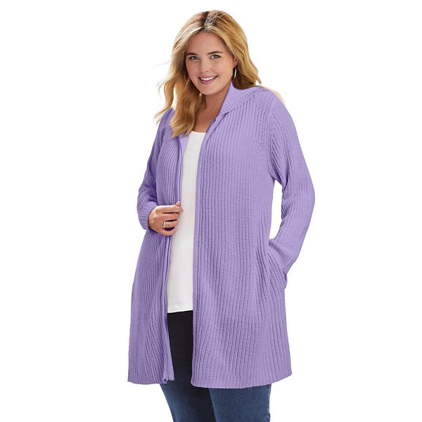 Худи-кардиган Shaker Woman Within, Soft Iris
Худи-кардиган Shaker Woman Within, Soft Iris