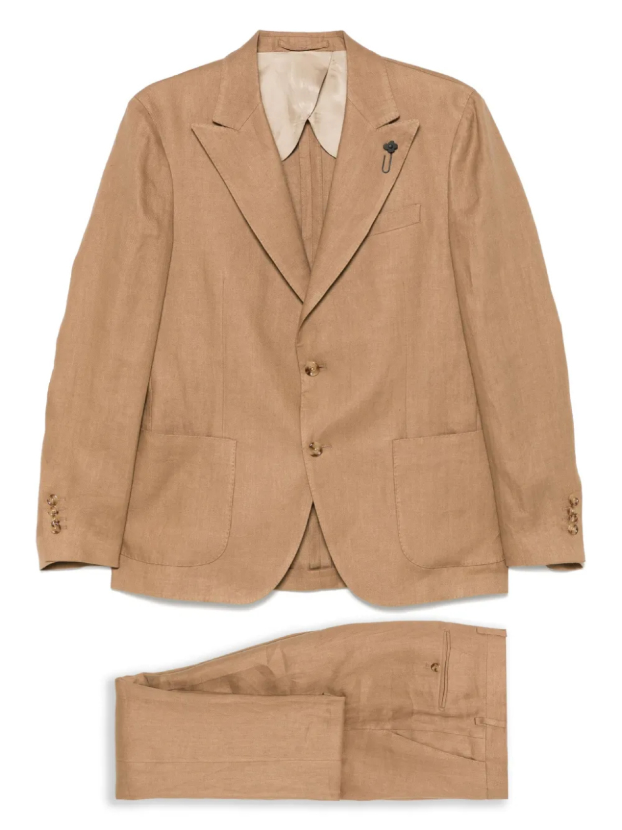 Костюм с однобортным пиджаком Lardini, коричневый
Костюм с однобортным пиджаком Lardini, коричневый