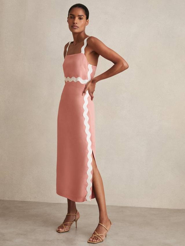 Платье миди Asher Ric Rac Wave Reiss, Pink
Платье миди Asher Ric Rac Wave Reiss, Pink