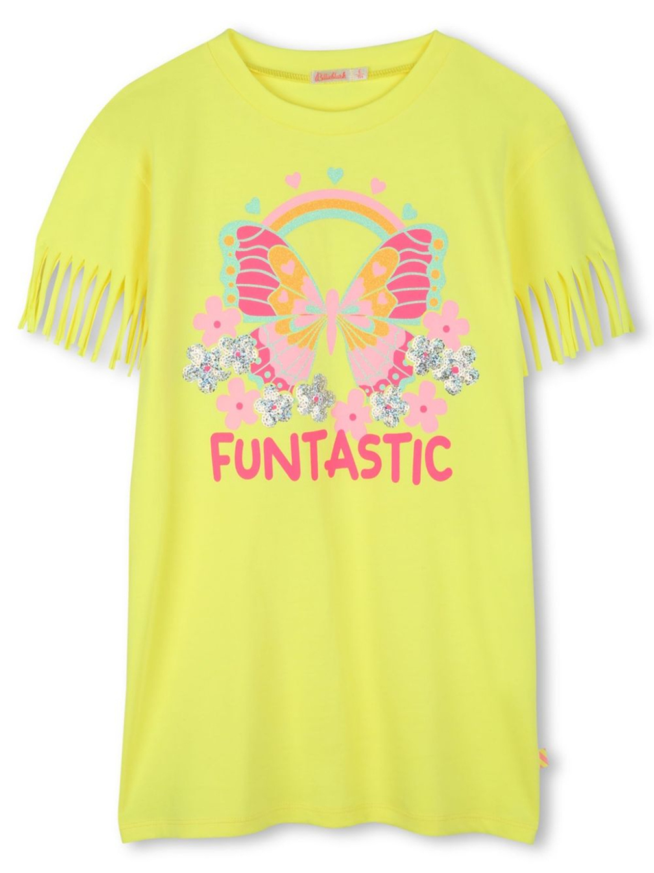 Billieblush платье с графичным принтом, желтый