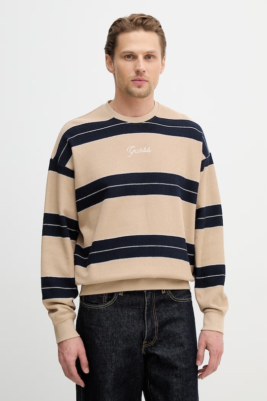 Хлопковый свитер Guess, бежевый
Хлопковый свитер Guess, бежевый